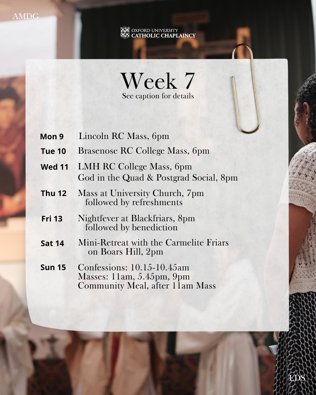Oxford - Welcome to the penultimate week of both the Trinity term and ...