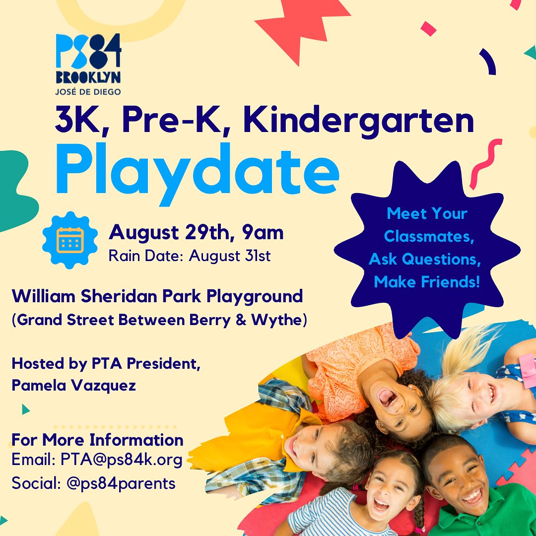 PS 84 Parents - Save the Date! Get to know your new PS84... | Facebook