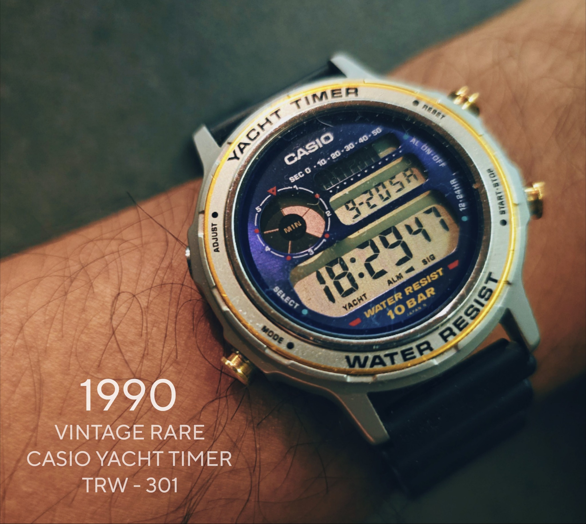 Vintage Casio yacht timer watch