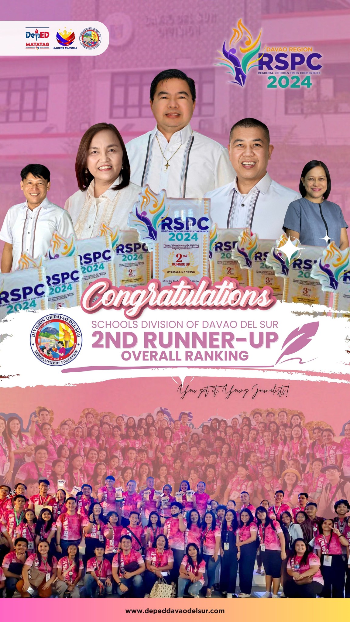 𝗥𝗦𝗣𝗖'𝗦 𝗧𝗛𝗜𝗥𝗗 𝗕𝗘𝗦𝗧 𝗣𝗘𝗥𝗙𝗢𝗥𝗠𝗜𝗡𝗚... - DepEd Davao del Sur