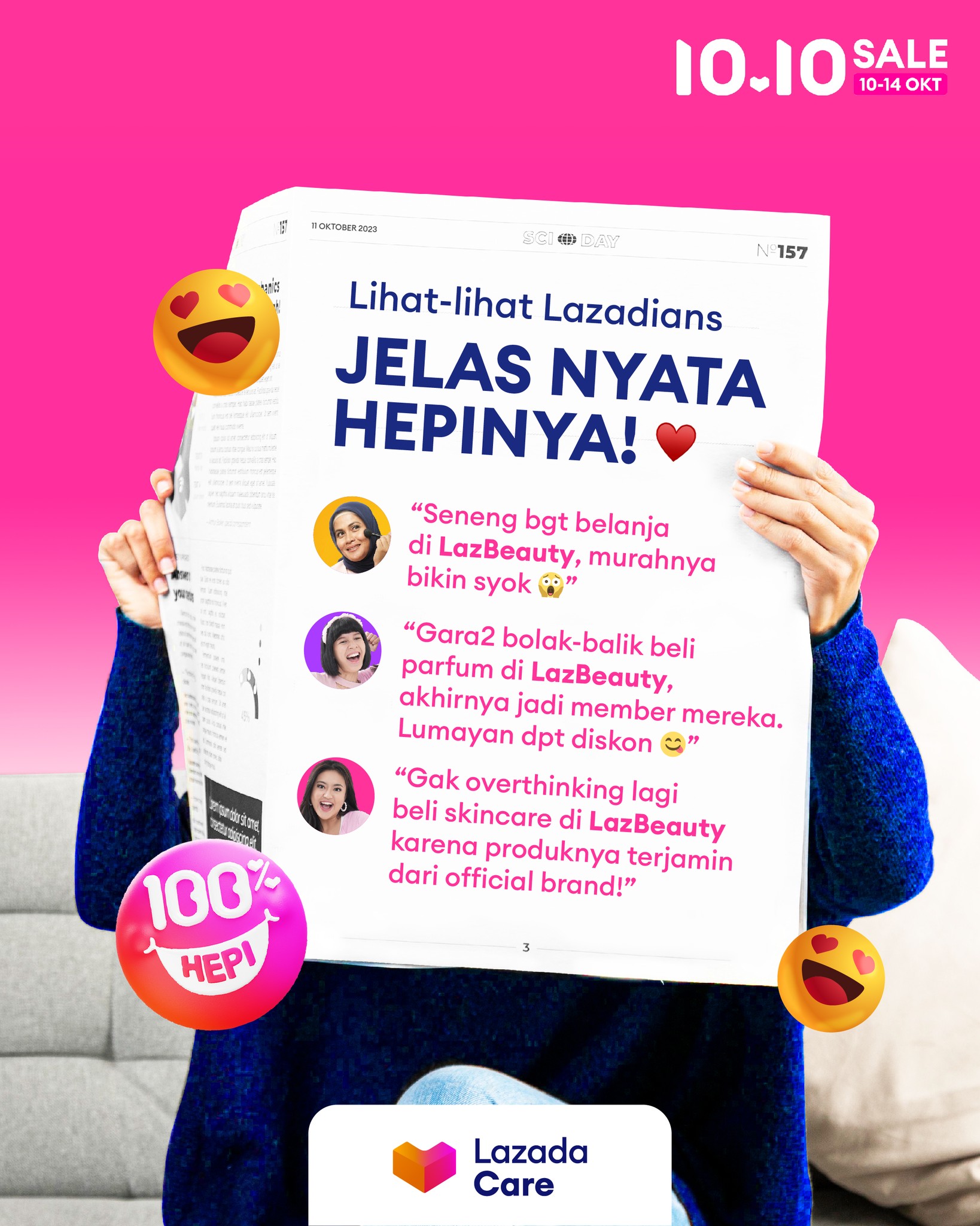 LazadaCare - Syarat utama jadi cyantik apaaa? Yaaa kudu...