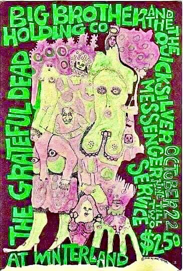 1974年 randy tuten grateful dead poster 1974年 randy tuten grateful dead poster Grateful Dead Poster