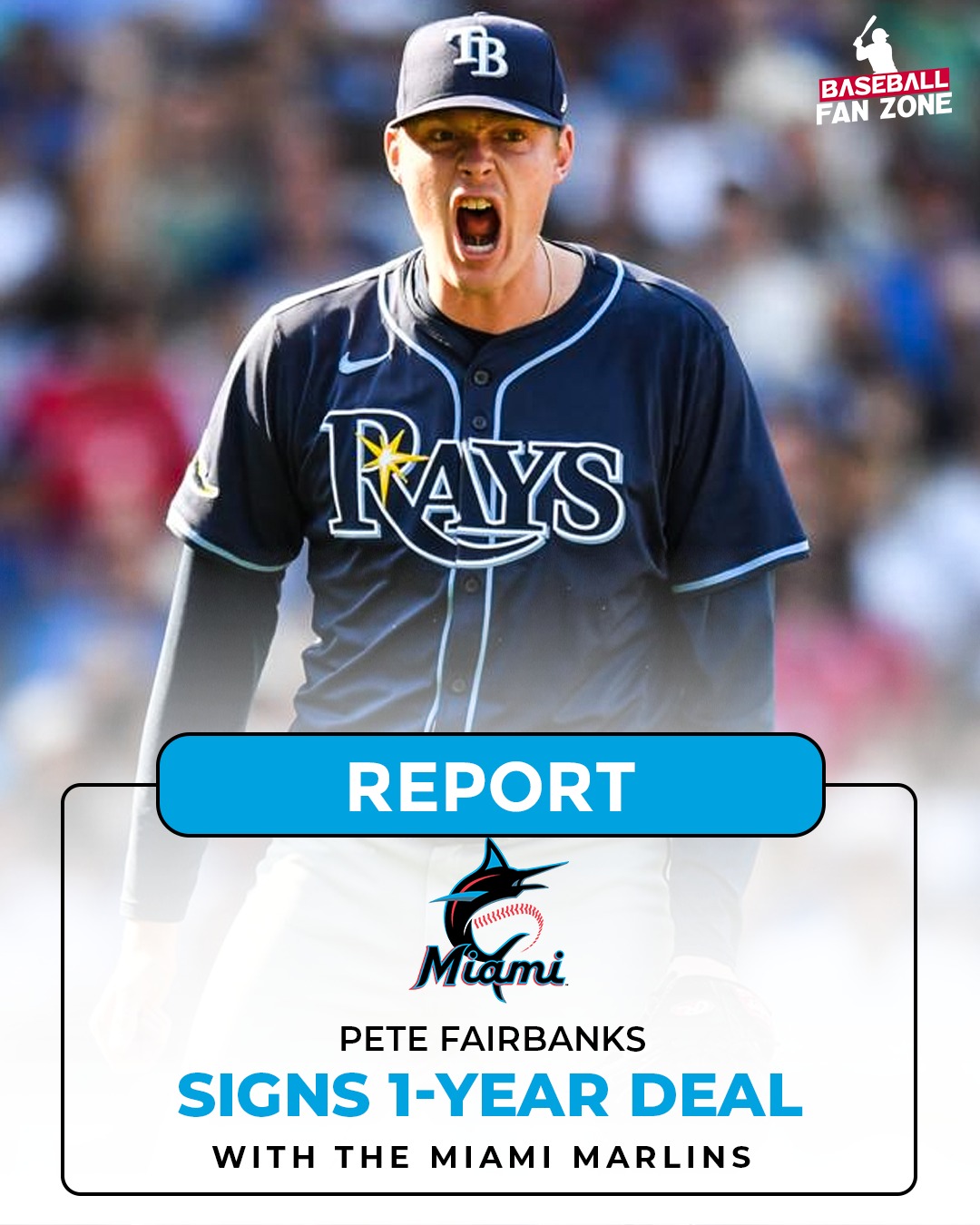 Baseball - Right-handed reliever Pete Fairbanks has agreed to a one ...