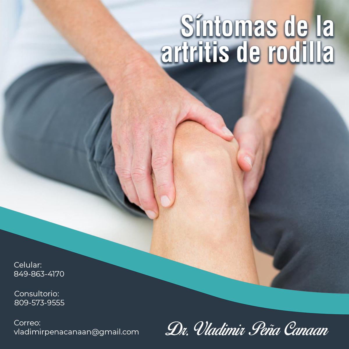 Síntomas de la artritis de rodilla. La rodilla puede estar tiesa y ...