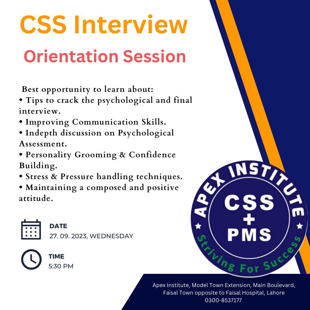 Apex Academy for CSS / PMS