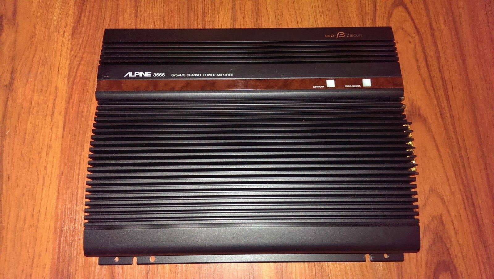 ALPINE 3566 Duo B (Made in Japan) 6/5/4/3 Channel Amplifier 