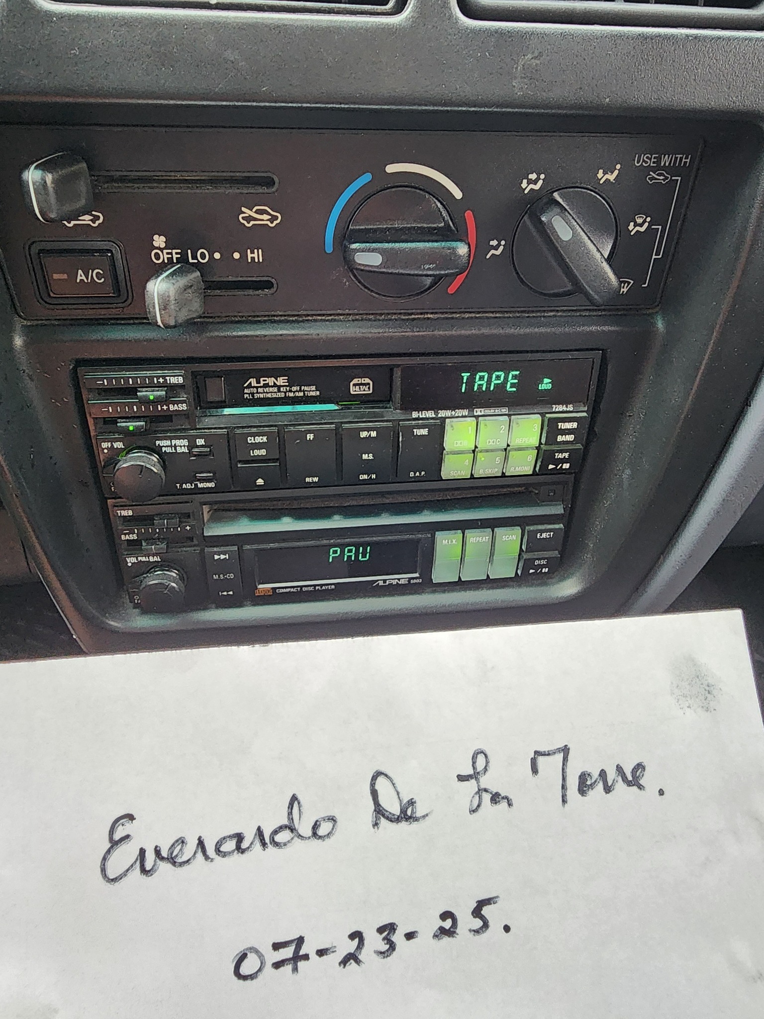 Alpine 7284J car stereo for sale