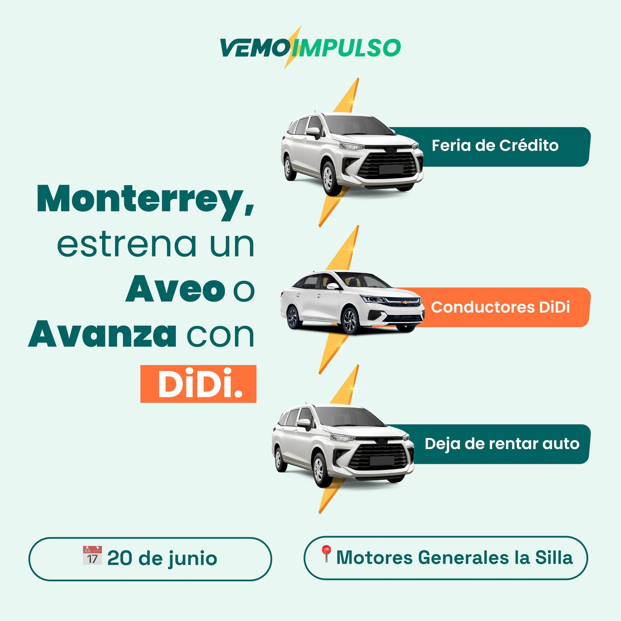 VEMO - ¡Monterrey, DiDi te impulsa a estrenar! 🚗🔥 Si eres conductor de ...