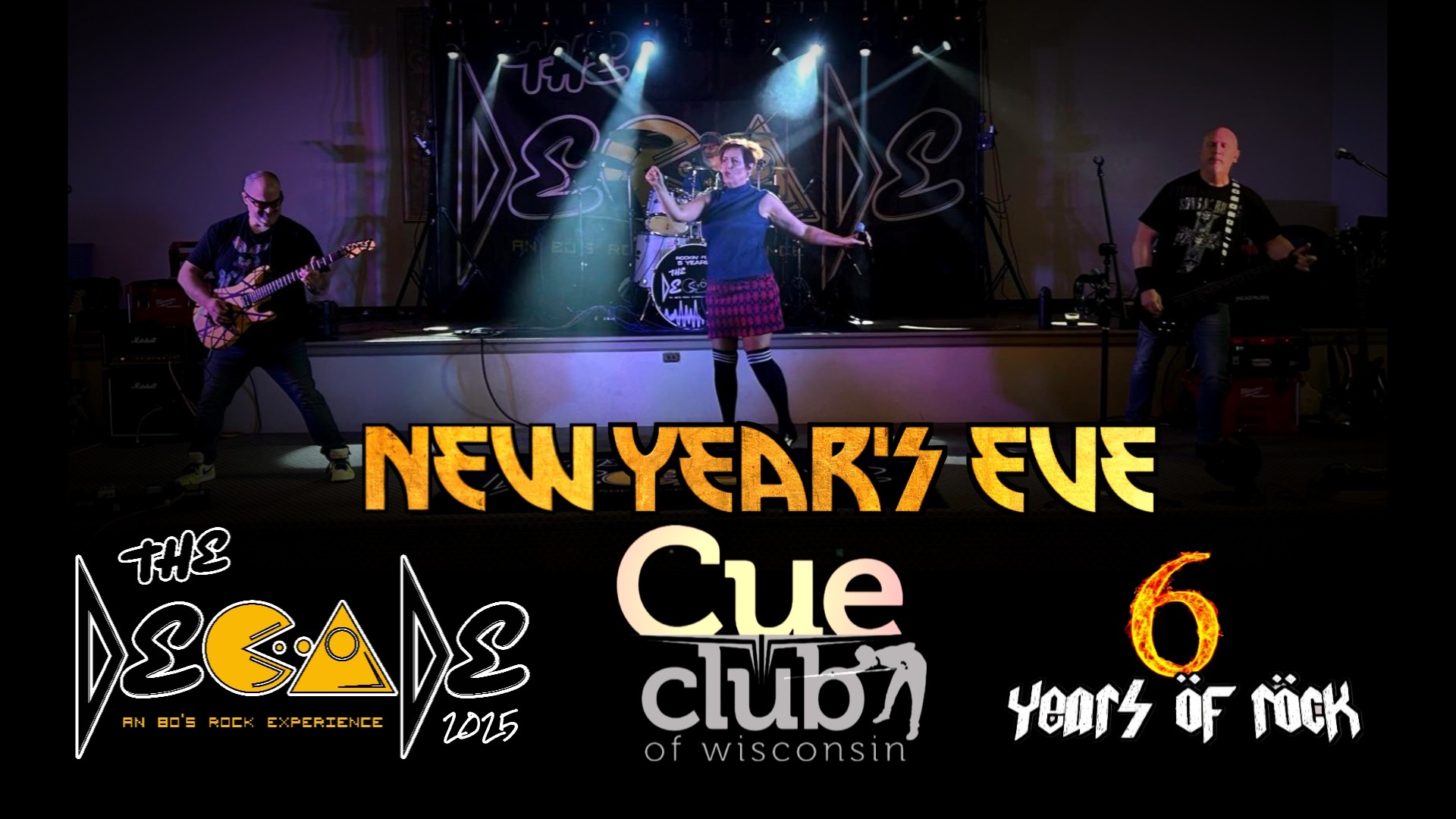 New Year's Eve with The Decade at The Cue Club!