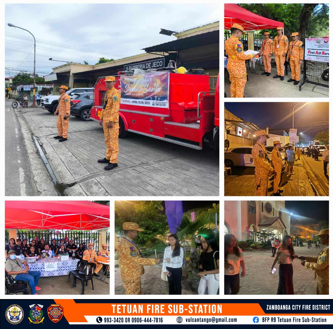 BFP R9 Tetuan Fire Sub-Station - 18 April 2025 [[ Oplan Semana Santa ...