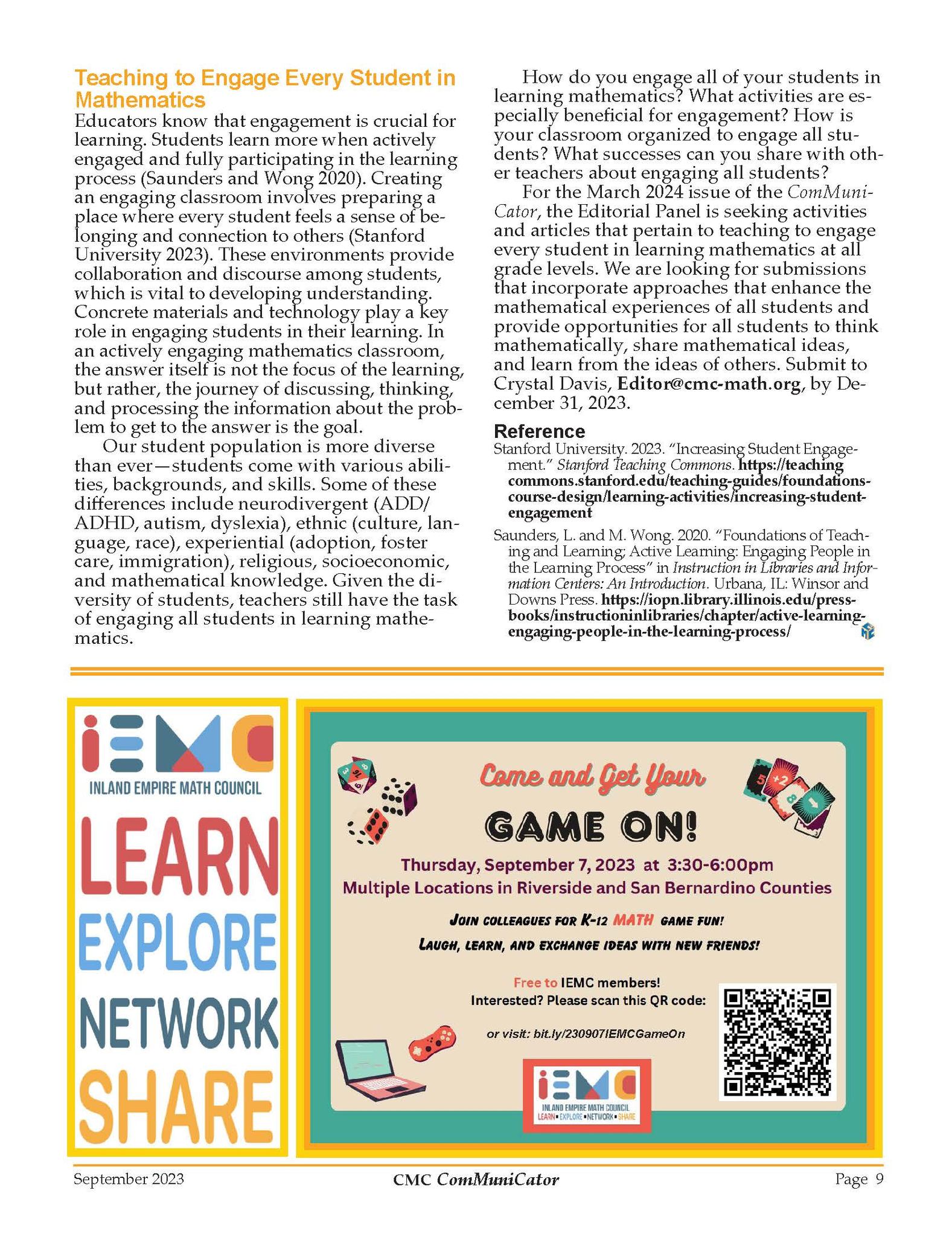 CMC - California Mathematics Council | Kentfield CA