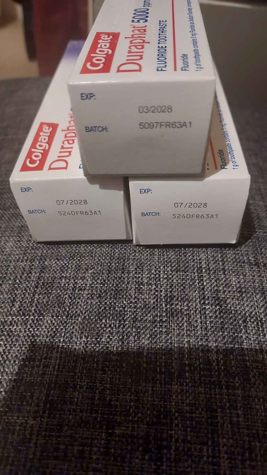 3 x Colgate duraphat 5000 ppm fluoride toothpaste - Toothpaste ...