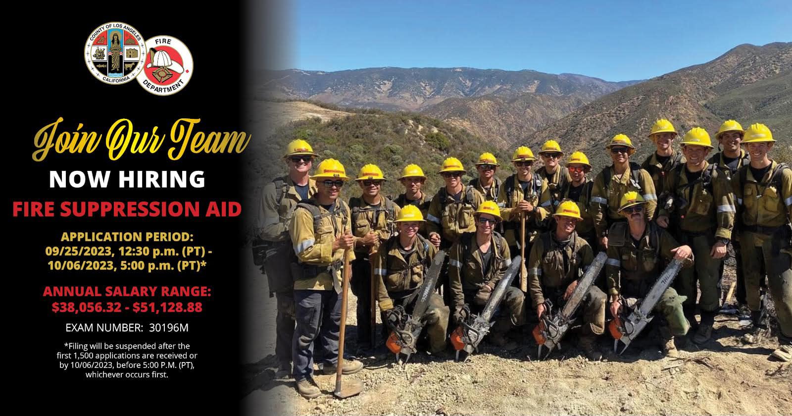 Los - #LACoFD Fire Suppression Aid Career Opportunity The LACoFD is ...