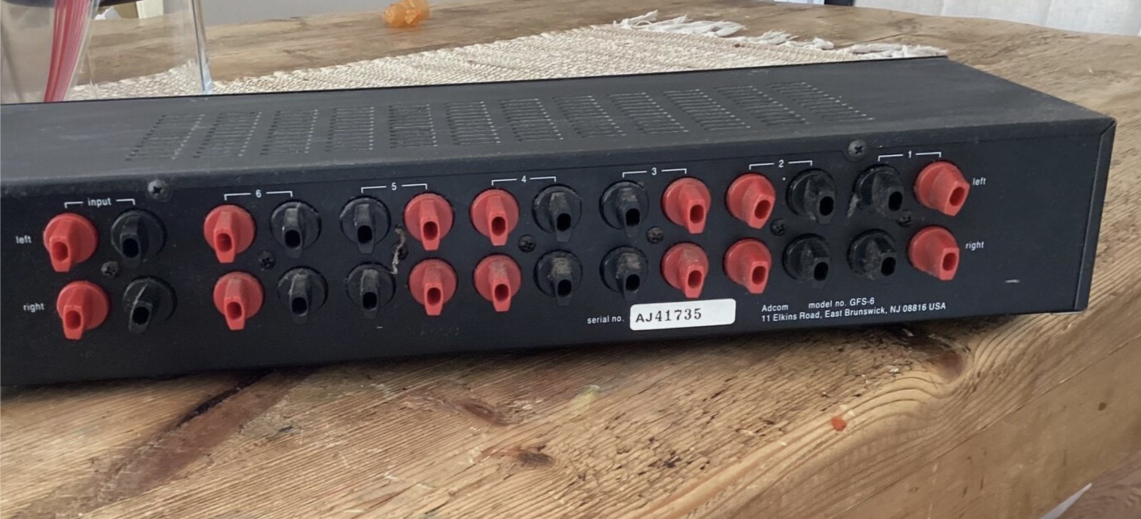 Luxman AS-5III speaker selector for multiple inputs
