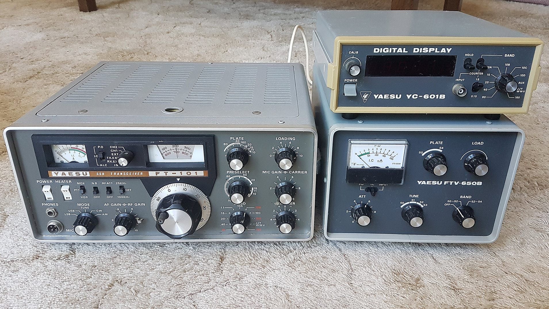 Yaesu FT-101 and accessories from the early 70's