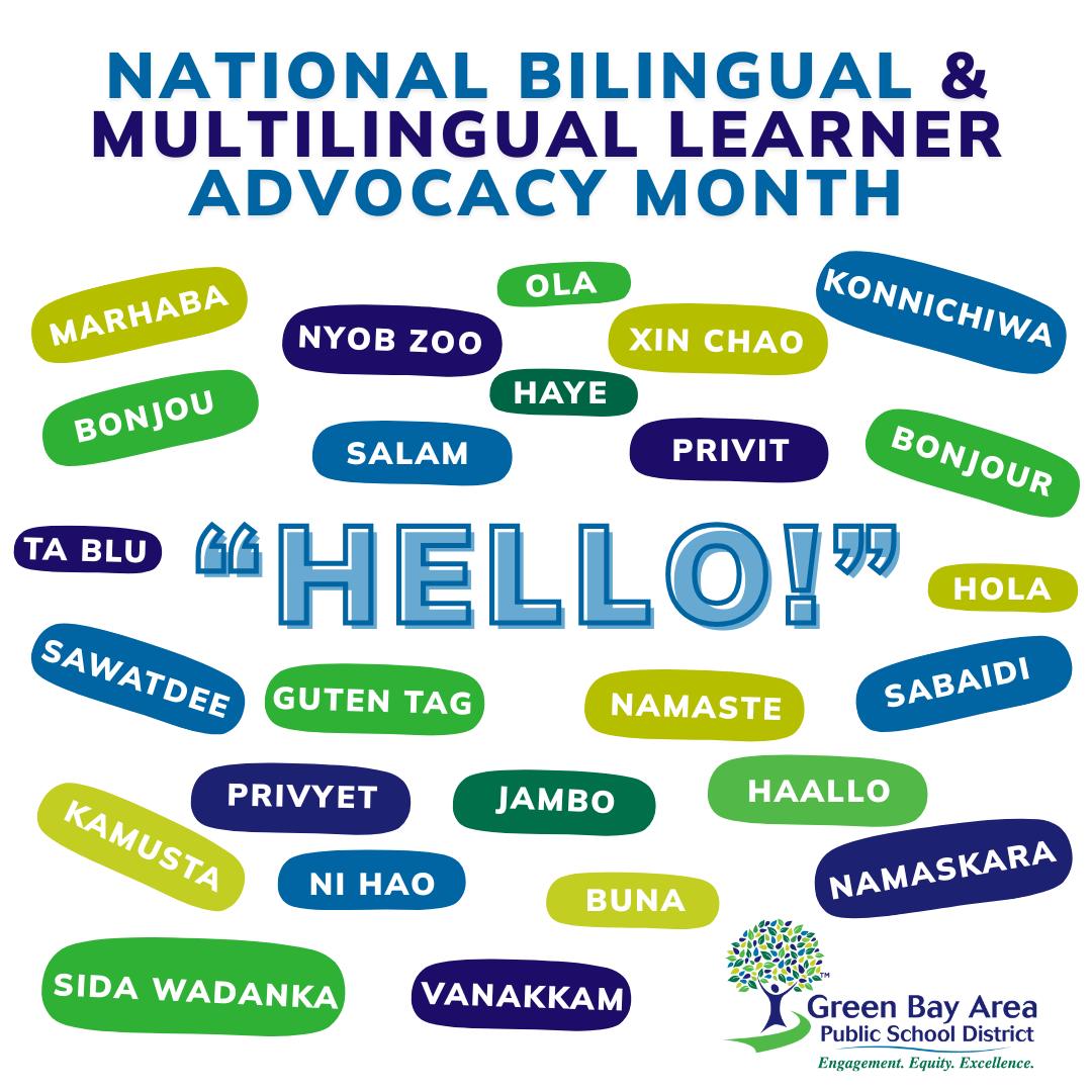 Green - April is National Bilingual and Multilingual Learner Advocacy ...