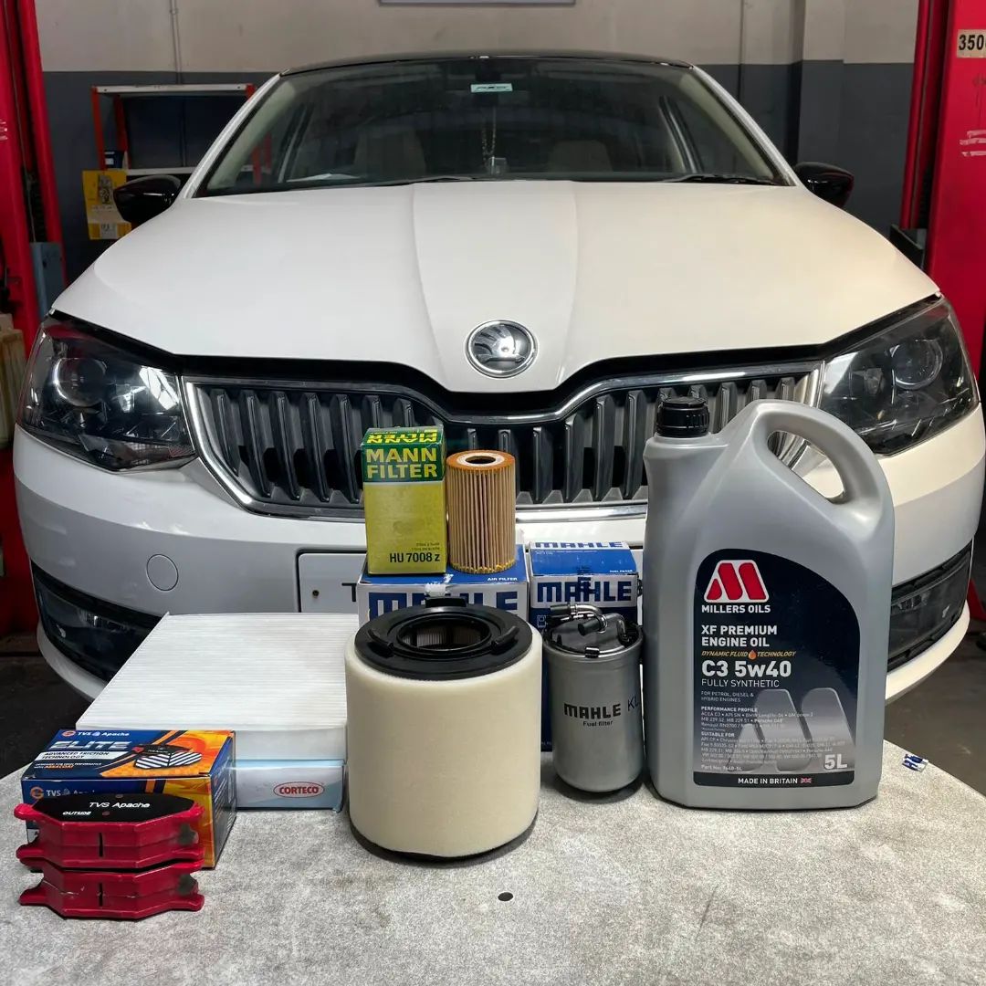 TRANS - SKODA RAPID in for periodic maintenance and brake concern ...