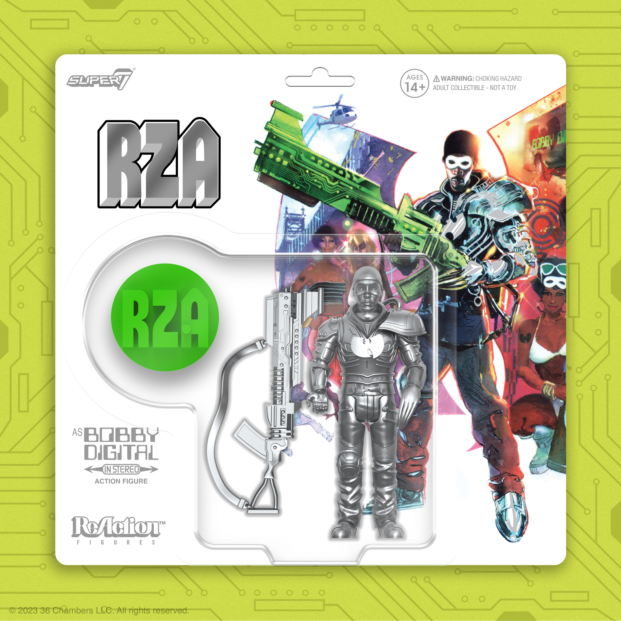 RZA as BOBBY DIGITAL Figure 2体セット Coming soon! This Bobby Digital Re-Action Figure Box Set includes