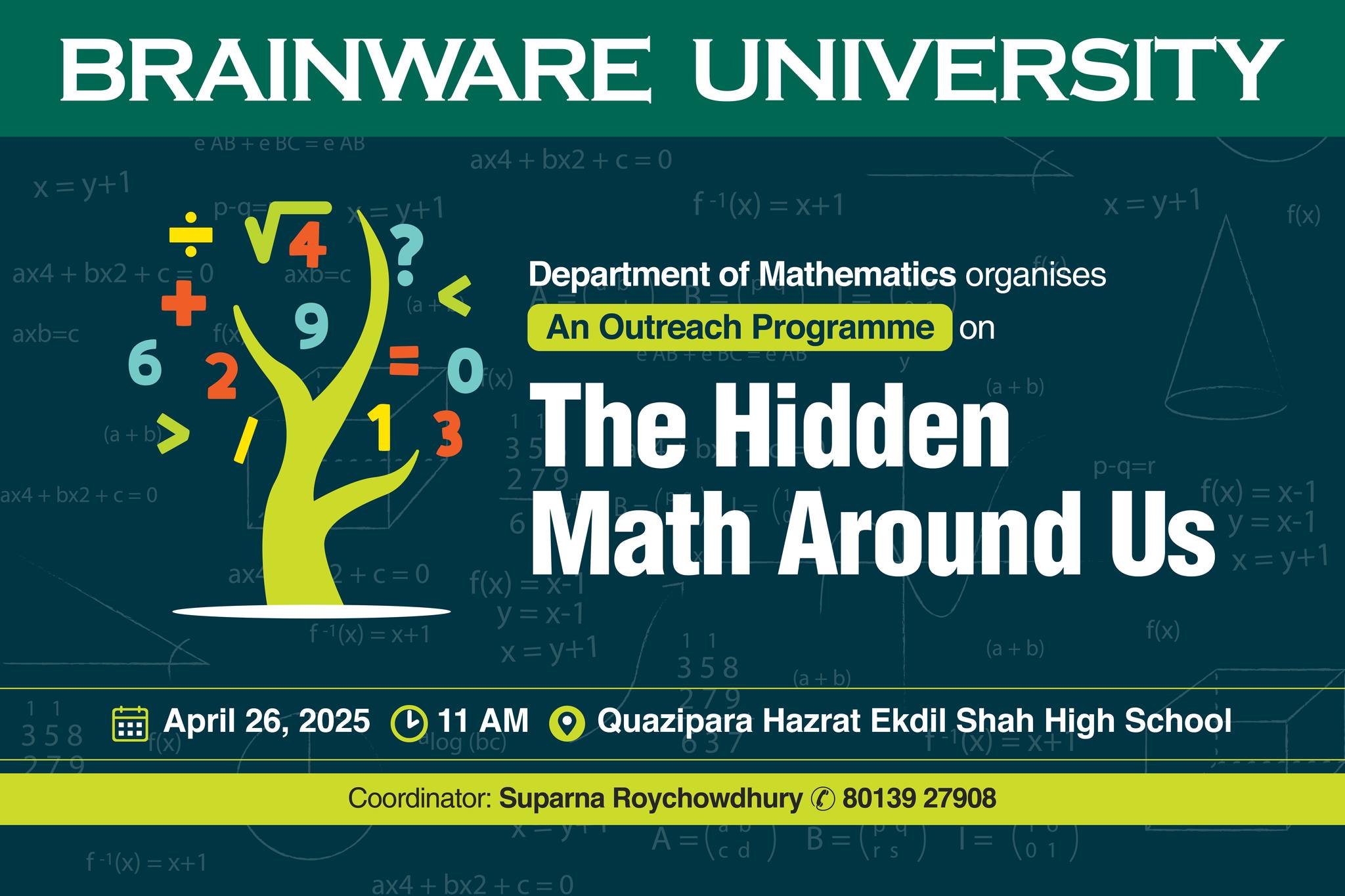 Brainware - The Hidden Math Around Us! Ever wondered how math secretly ...