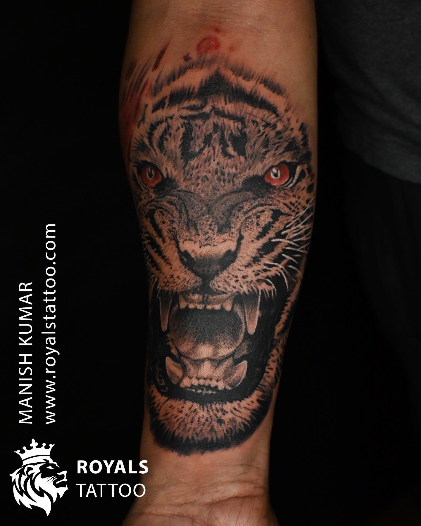 Royals - Trishul-Rudraksha Tattoo👑 @royalstattooindia Contact us for ...