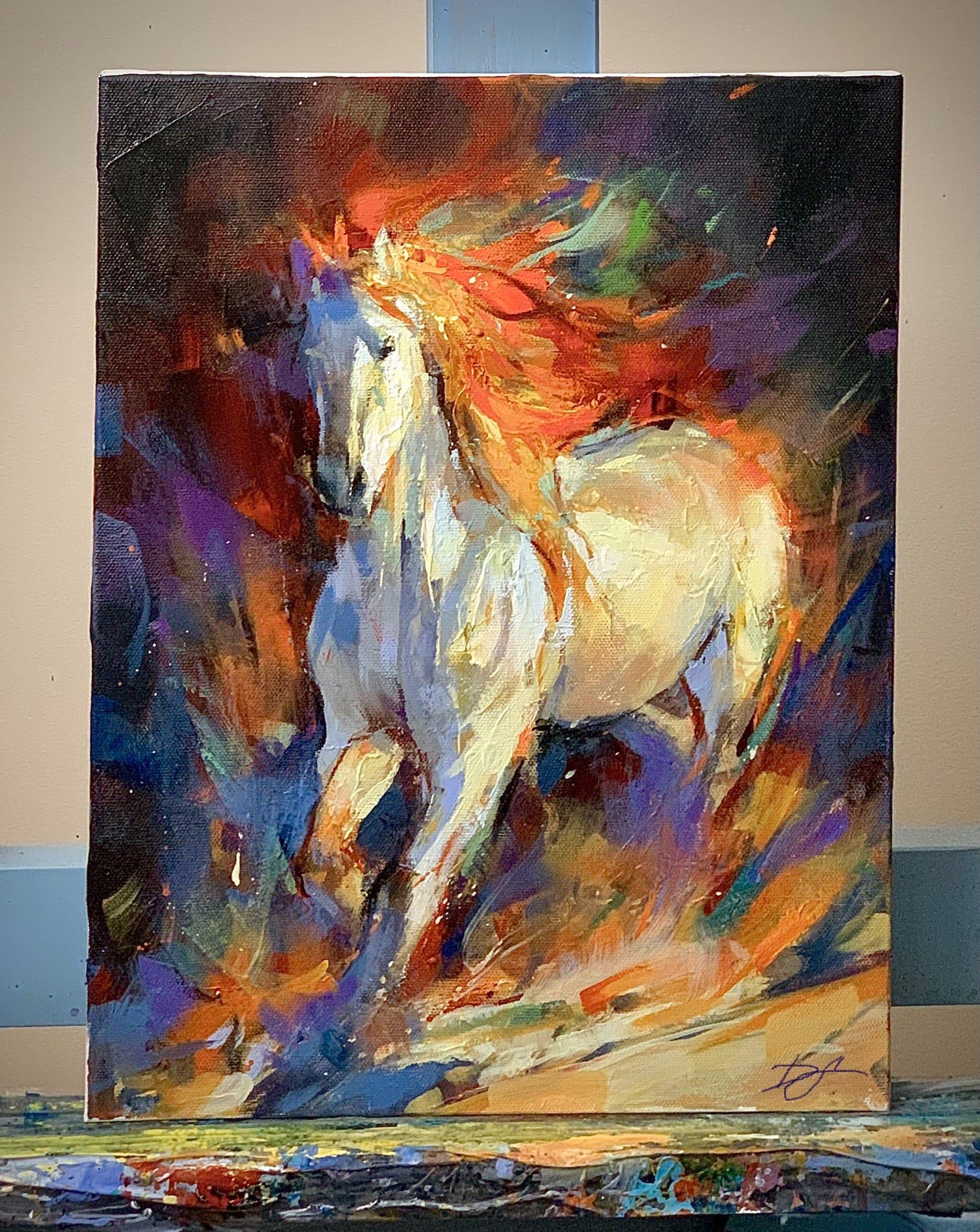 Creature of Light 12x16 inches Acrylic on canvas