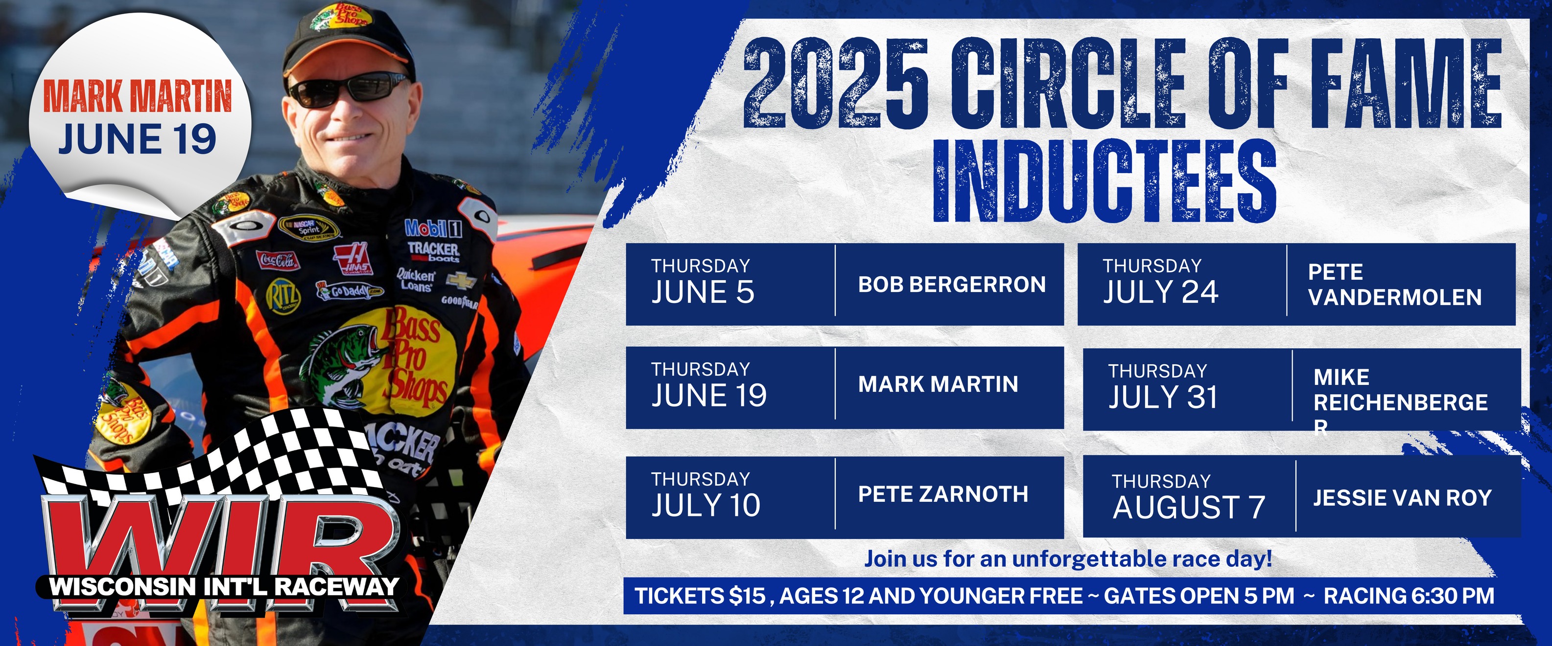 2025 Circle of Fame Inductees Wisconsin International Raceway