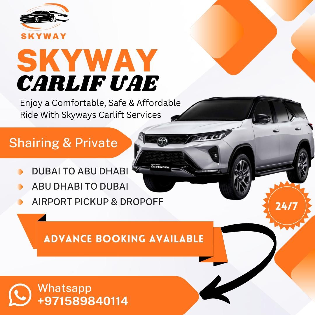 Car Pool/Car Lift🇦🇪 Dubai To Abu Dhabi🚖Abu Dhabi To Dubai 24/7 | Let's ...