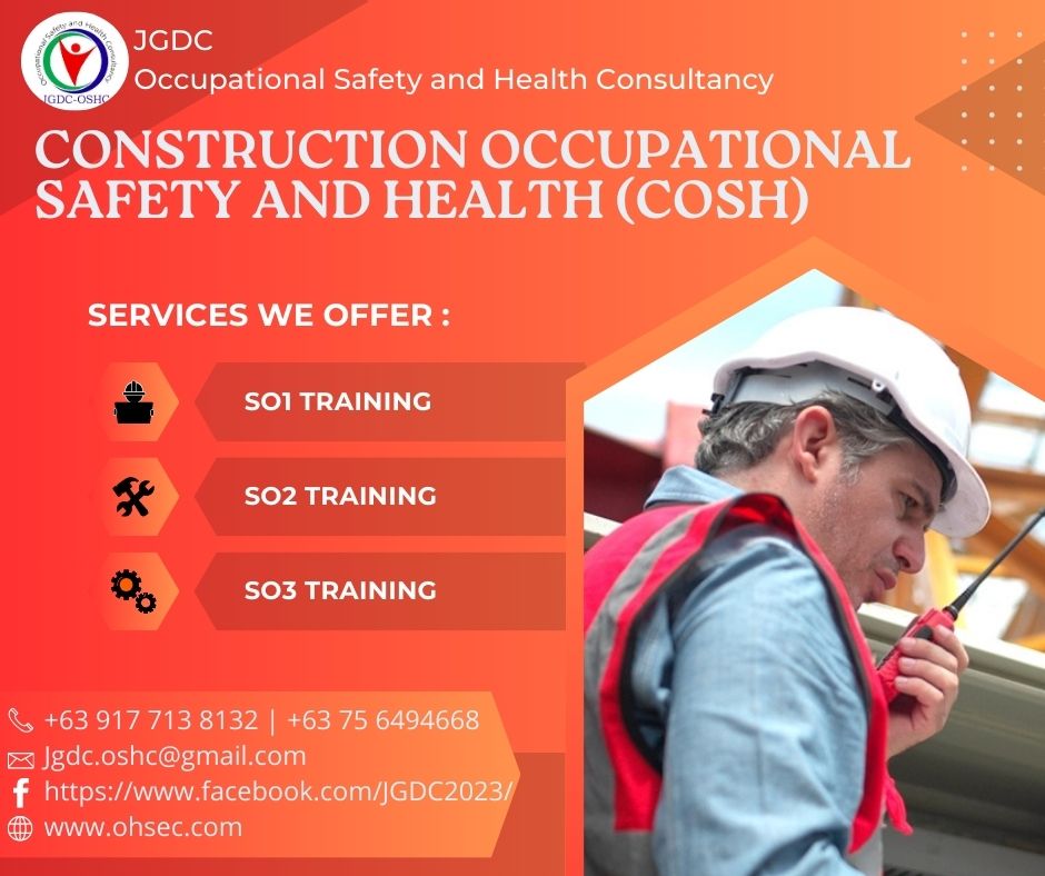🚧... - JGDC OSHC - Occupational Safety and Health Consultancy | Facebook