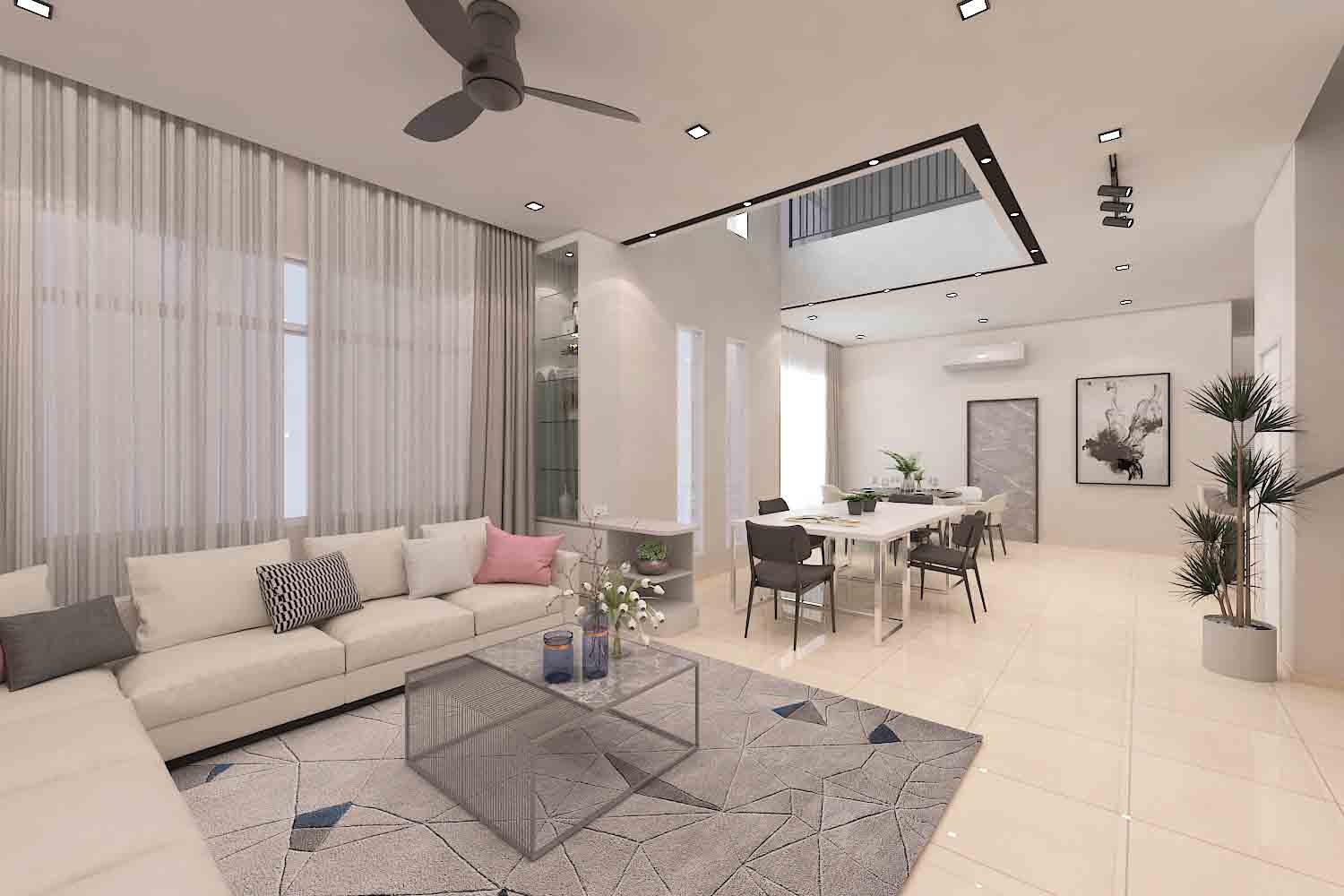 全屋简约不需过于杂乱... - KS Interior Design & Construction Sdn Bhd