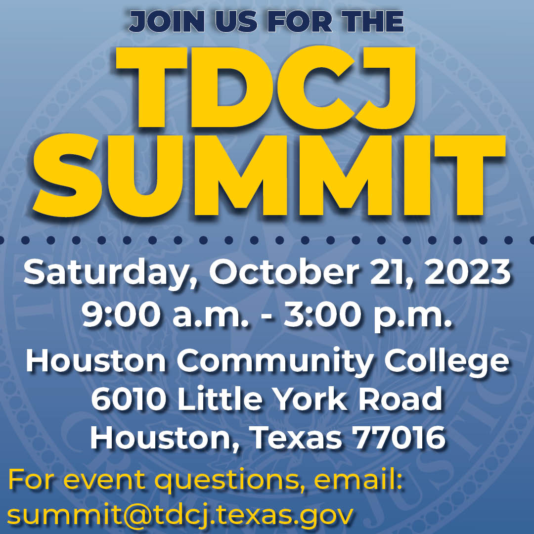 Join us at the TDCJ... - Texas Department of Criminal Justice | Facebook