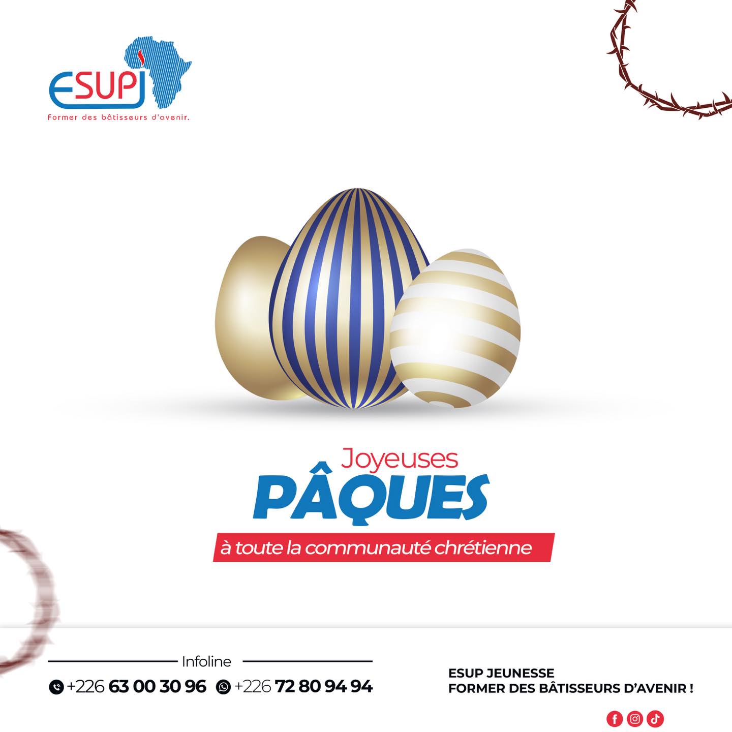 Ecole - 🎉Joyeuses Pâques à toute la communauté ESUP-J !🎊 En cette fête ...