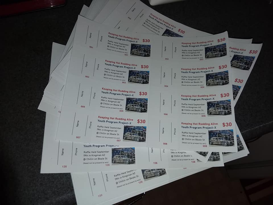 The raffle tickets are in WOO... - Keeping Hot Rodding Alive | Facebook