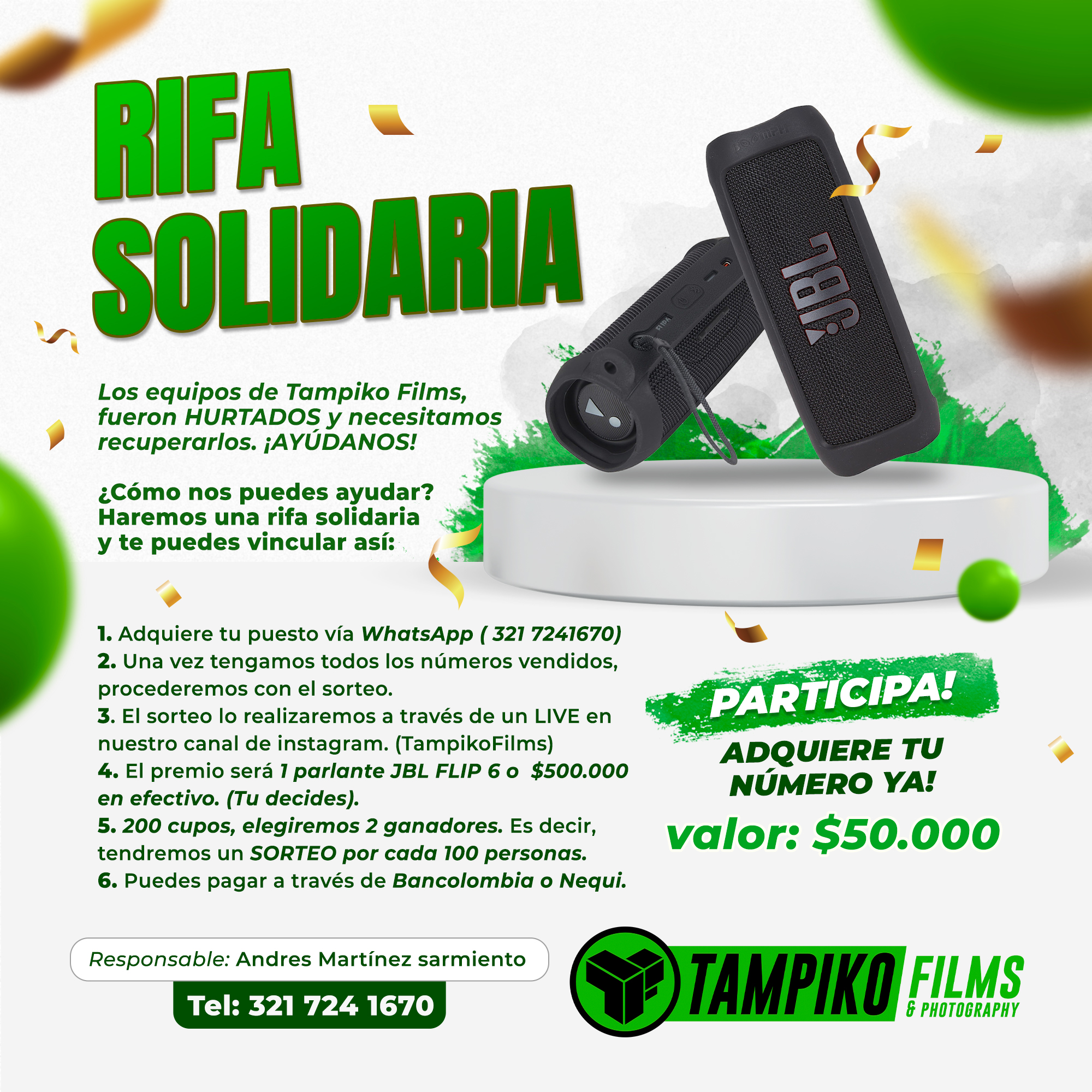 Tampiko - ¿Cómo nos puedes ayudar? Haremos una rifa solidaria y te ...