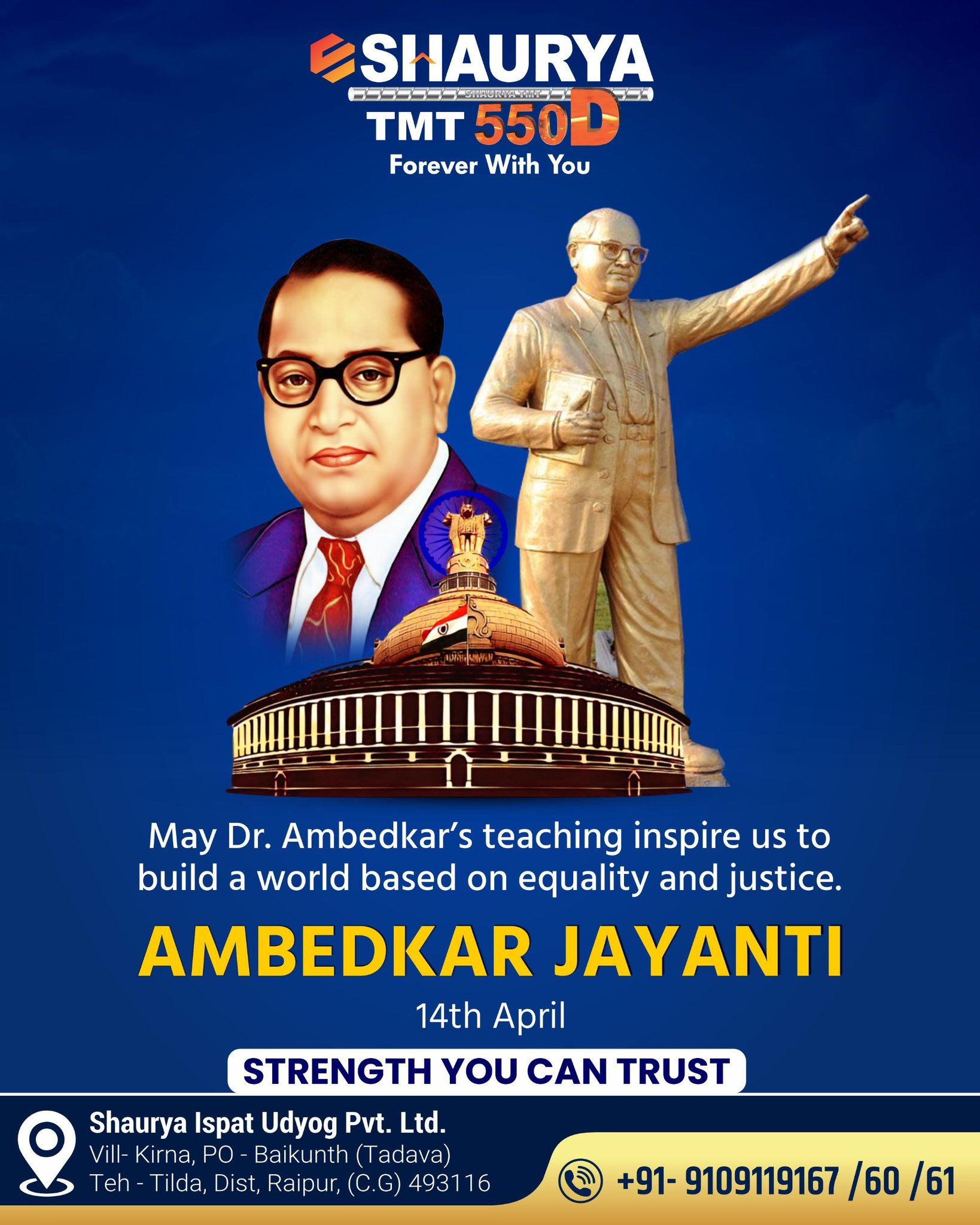 Shaurya - On the occasion of Ambedkar Jayanti, we honor the legacy of ...