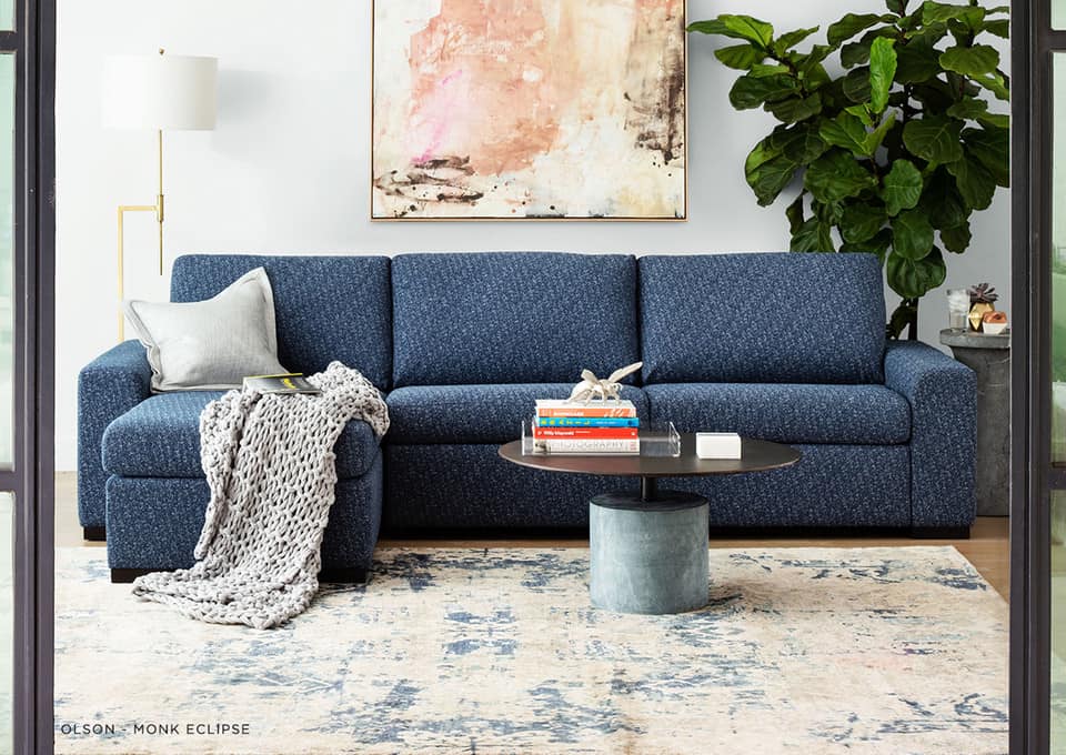 BeyondBlue Interiors - The MG+BW Finn daybed in a gorgeous Aegean ...