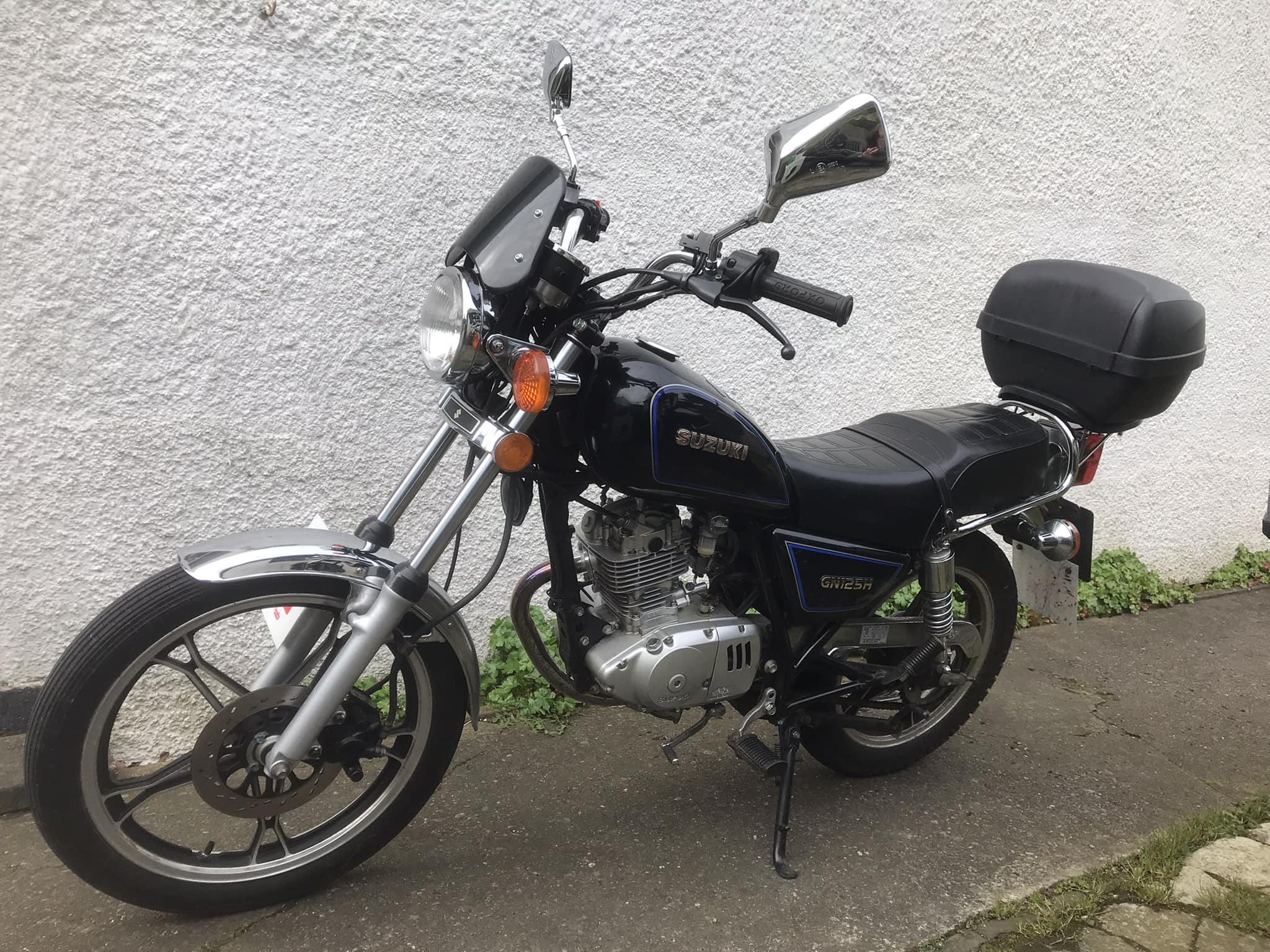 My little Suzuki GN125H for bimbling around North Wales. Changed 