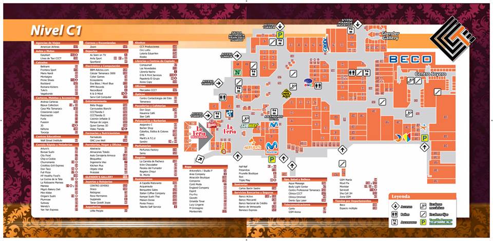 Centro - Nivel C1, es el nivel donde podemos encontrar la Feria y la ...