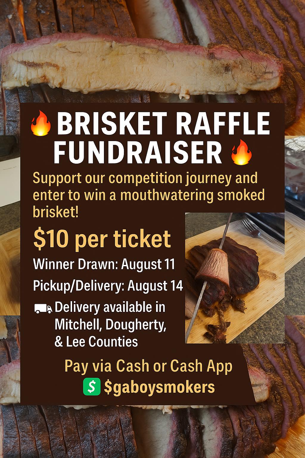 Georgia - 🔥 BRISKET RAFFLE TIME! 🔥 We’re raising funds for our next ...