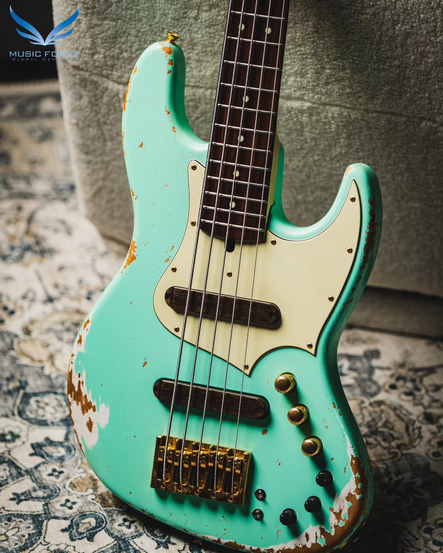 □ Xotic XJ-1T 5 String Heavy Aged-Surf Green (Custom Color) w