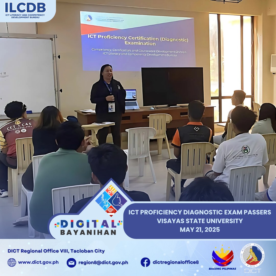 🎉 𝐏𝐫𝐨𝐮𝐝𝐥𝐲 𝐕𝐢𝐬𝐚𝐲𝐚𝐬 𝐒𝐭𝐚𝐭𝐞... - DICT Regional Office 8 | Facebook
