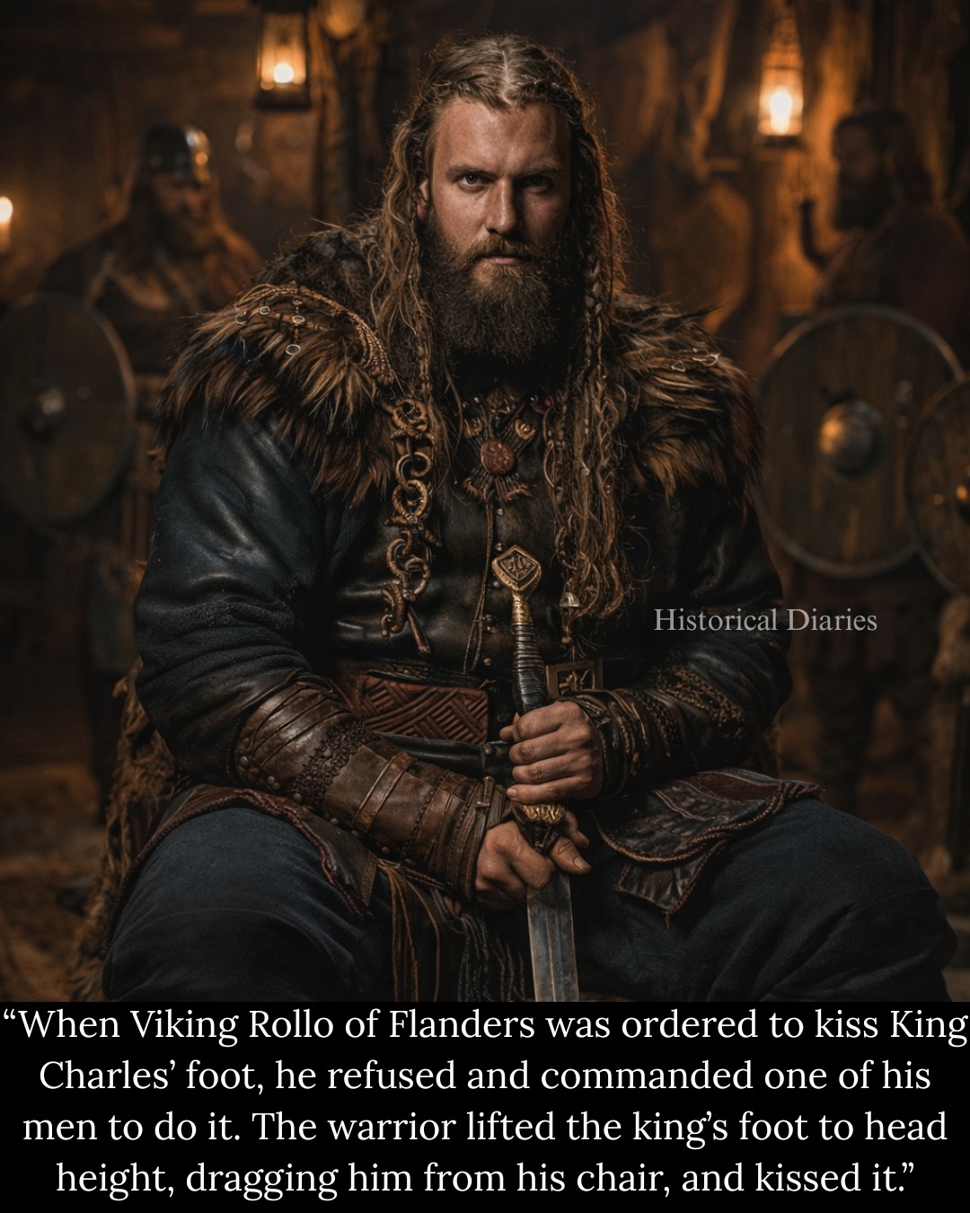 Historical - During a pivotal ceremony, Viking leader Rollo of Flanders ...