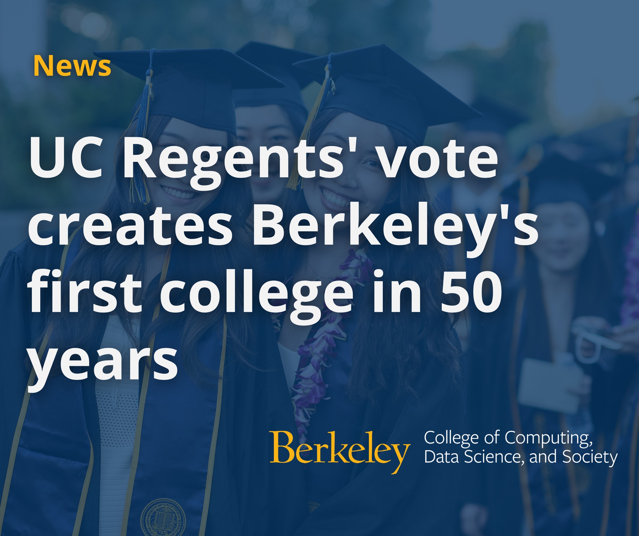 We are thrilled to announce that the UC Board of Regents just voted to ...