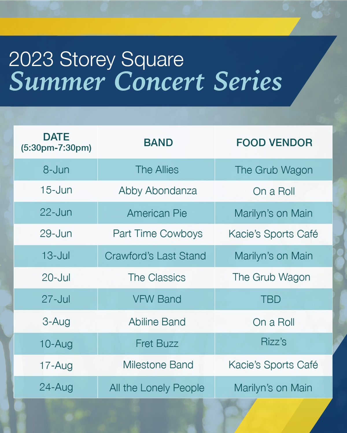WVU - We're excited to welcome back our Storey Square Summer Concert ...