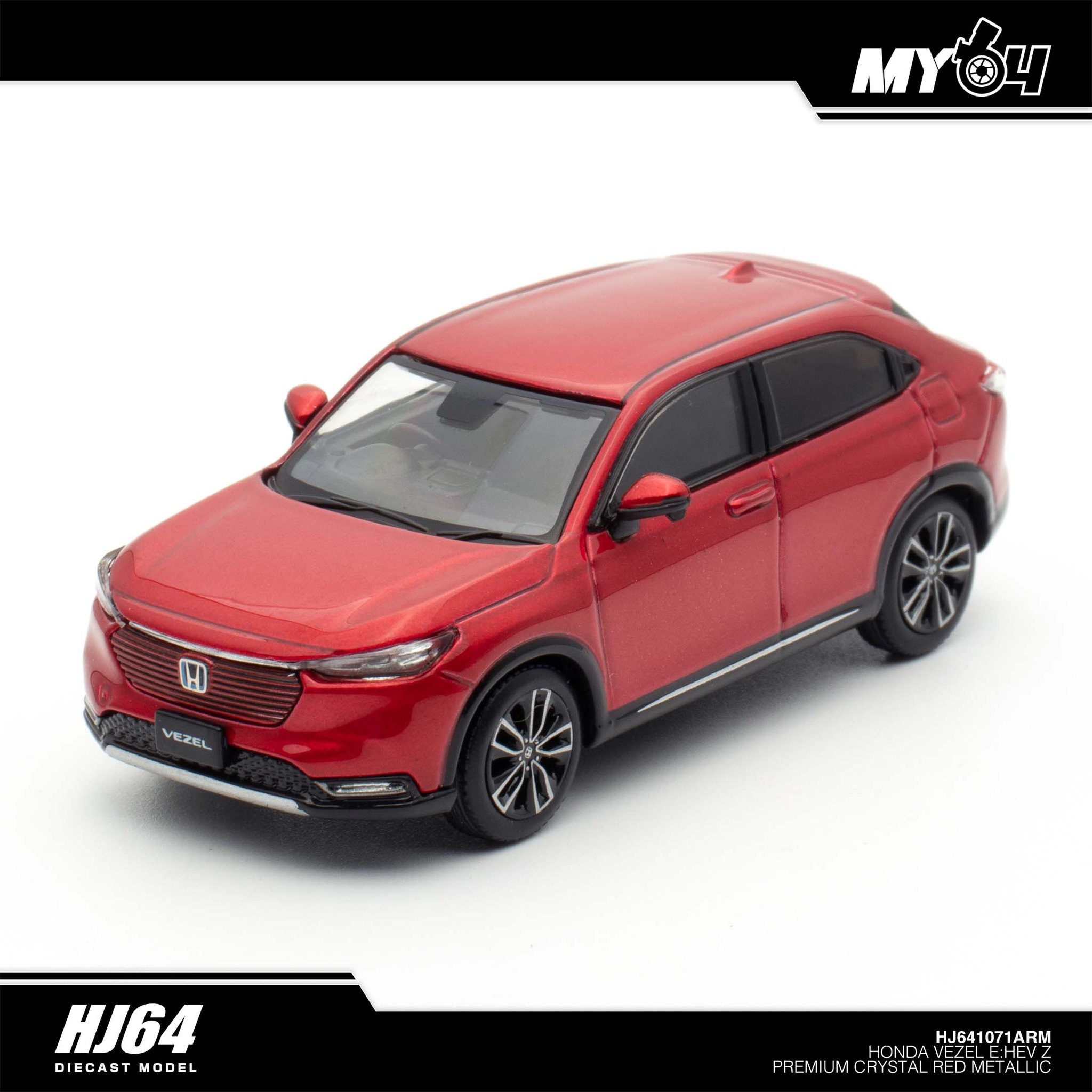 Honda VEZEL e:HEV Z ミニカー 🔴 DIECAST SPOTLIGHT 🔴 Honda Vezel e:HEV Z – Premium Crystal Red