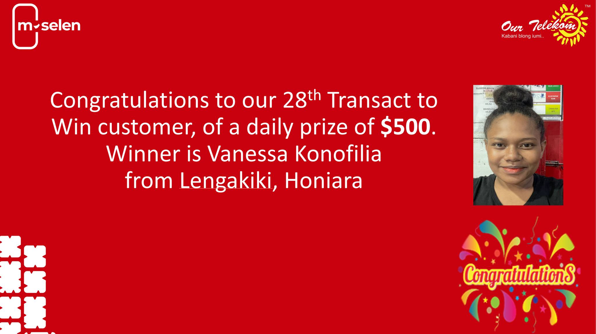Our Telekom - 🌟 Congratulations to Vanessa Konofilia: Our...