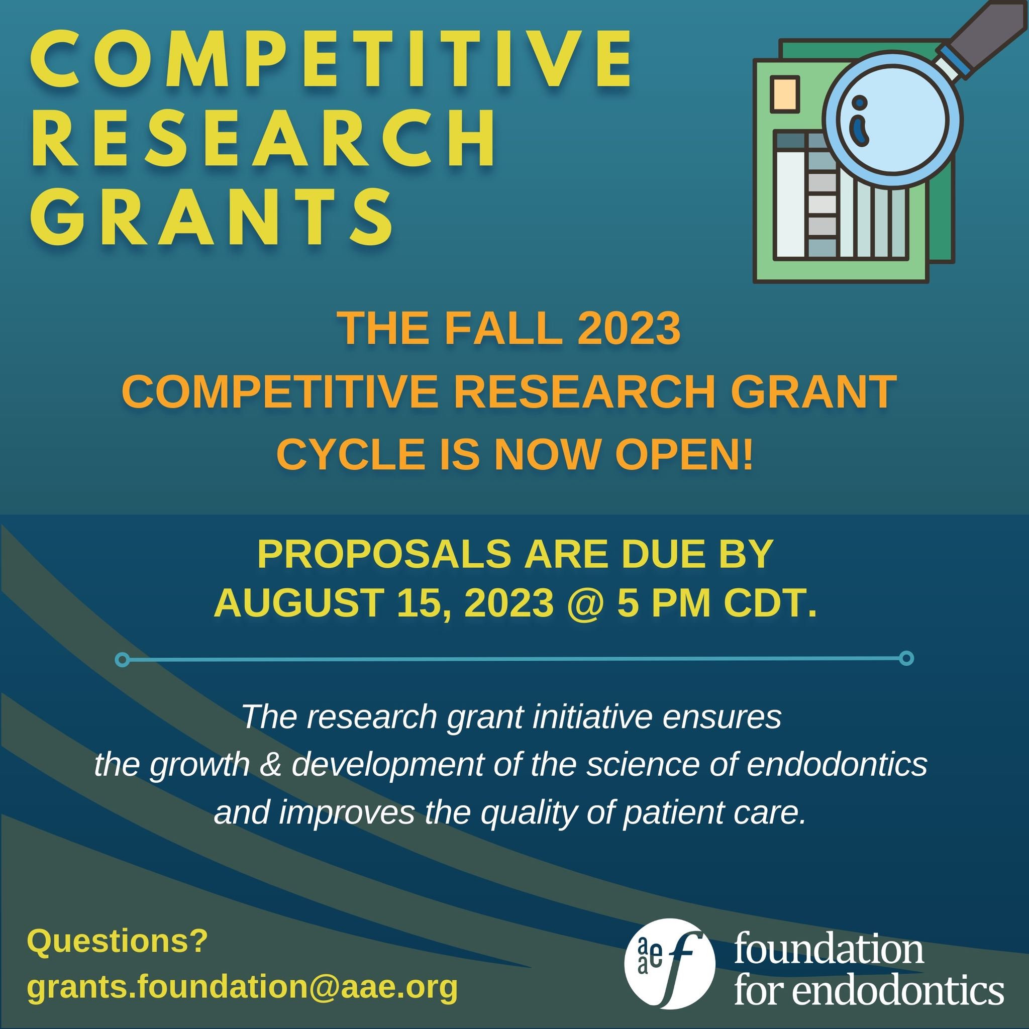 The Fall 2023 Competitive... - Foundation for Endodontics | Facebook