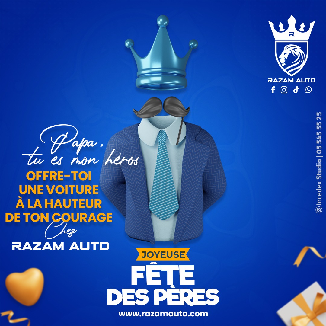 Razam Auto - Papa, tu es mon héros. Offre-toi une voiture... | Facebook
