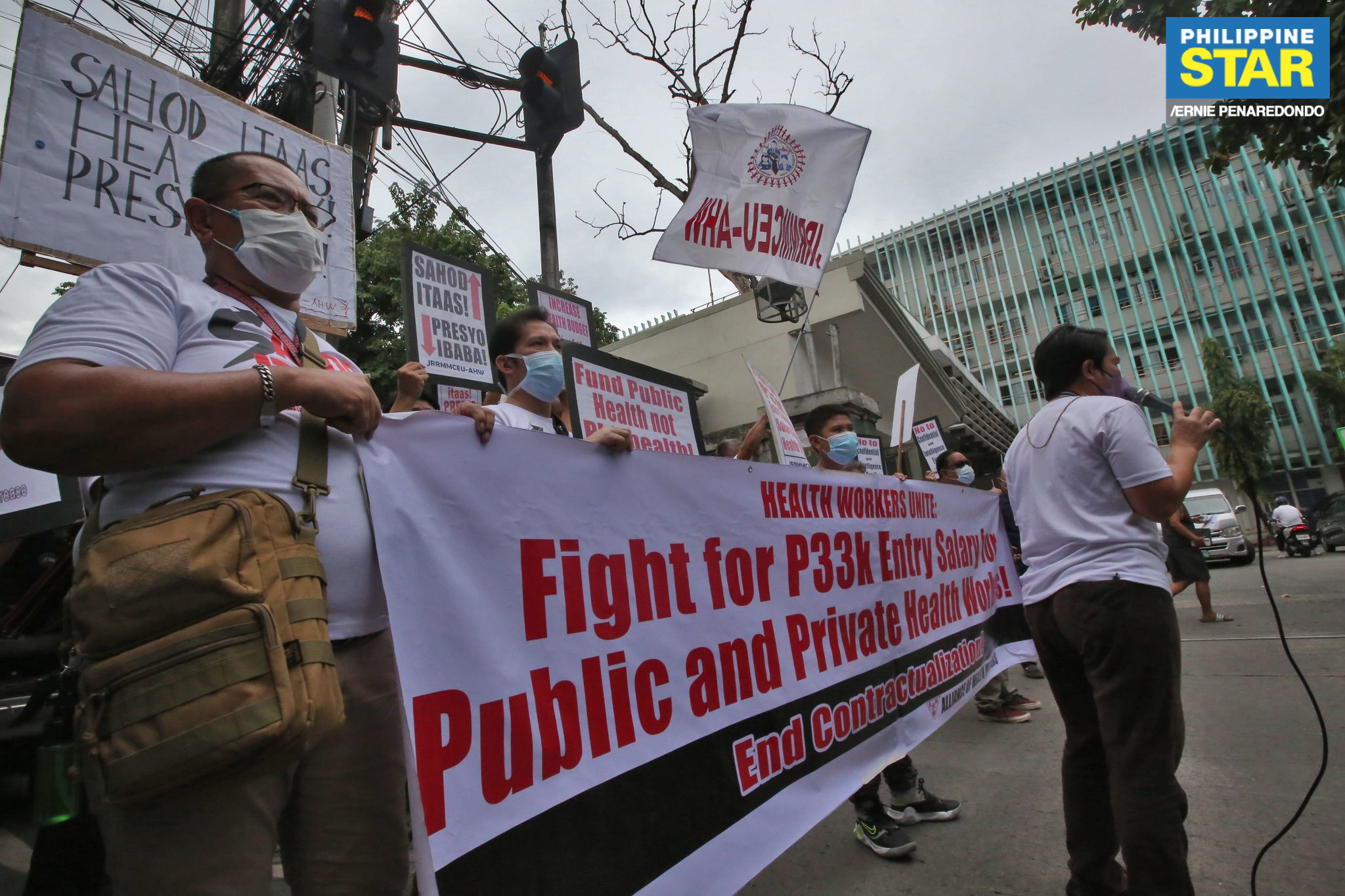 Philippine - Health workers from Department of Health (DOH) hospitals ...