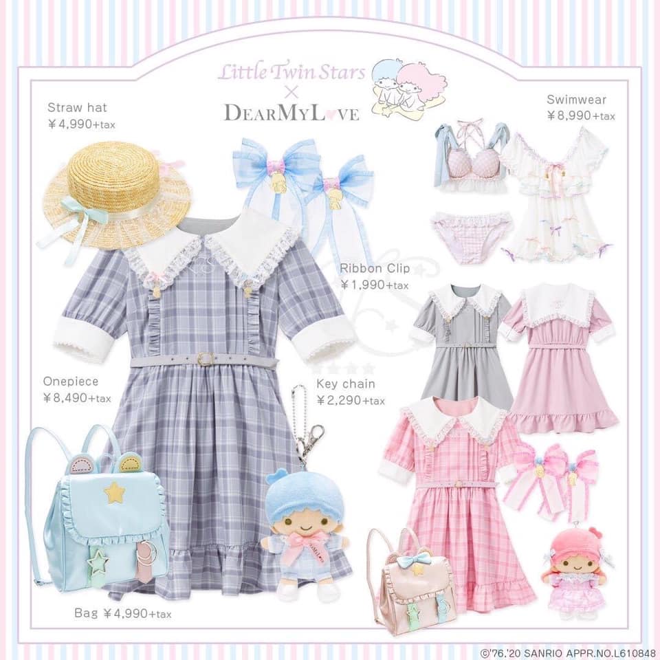 Little Twin Stars x Dear My Love 半袖ワンピ Facebook