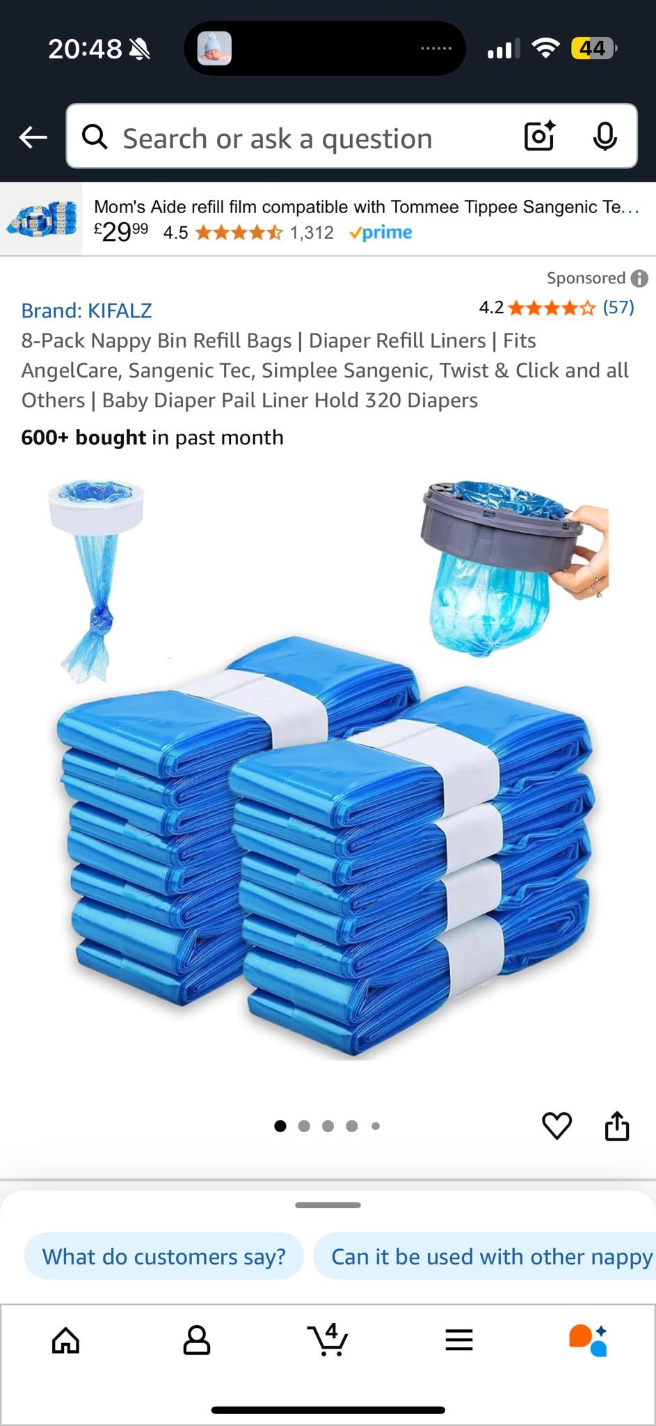 Pack Of 12 Nappy Bin Refill Cassettes, Refill Film Nappy Bin, Thickened Refill Cassette, Anti Odor Nappy Bin Refill Cassettes, For Litter Locker & Tommee Tippee & Octagonal Nappy Bin (12